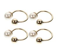 Lurrose 4 Pièces Broches Décoratives Perles pour Vêtements Épingles de Sécurité Élégantes pour Jupes Cardigans et Accessoires de Mode