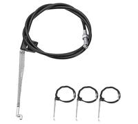 Lurrose 4 pièces Câble de Tirage pour Fauteuil Inclinable Accessoire de Remplacement Aluminium Noir pour Canapé Relax Câble de Manette à Ressort Ajustable