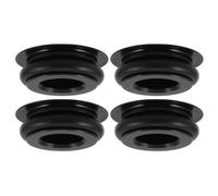 Lurrose 4 Pièces Cache-manivelle de Vélo en Alliage D'aluminium Noir, Protection Anti-poussière Facile à Installer, Conçu pour Pédaliers 21-23mm, pour Vélo de Route et VTT