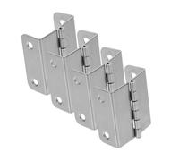 Lurrose 4 Pièces Charnières Pliantes pour Portes de Placard Paumelles Robustes Pliage Complet Ajustables Silencieuses et Durables pour Meubles et Boîtes Lot