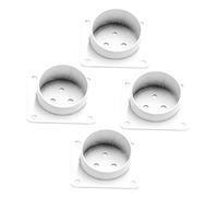 Lurrose 4 Pièces Connexion de la Jambe de Table Pieds de Table réglables niveleurs de Pieds de Meubles Supports de Montage pour Pieds de Table kit de Montage de Pieds de Meuble Le Fer