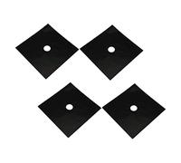 Lurrose 4 Pièces Couvre Plaque de Cuisson Réutilisable Protection Résistante à Chaleur pour Cuisinière à Tapis Antiadhésif pour Nettoyage Facile et Prévention Éclaboussures