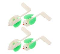 Lurrose 4 Pièces Décoratives d'oiseaux à Monter Soi-même pour Horloge Murale à Coucou : Accessoire de Remplacement D'oiseau Chanteur en Plastique Rétro - Projets de Réparation Ou de