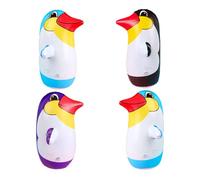 Lurrose 4 pièces Jouets bascule Pingouin Gonflables PVC Écologique Décoration Intérieure Ludique et Sûre pour Garçon Fille