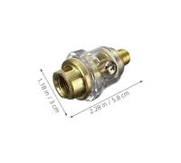 Lurrose 4 Pièces Mini Lubrificateur Pneumatique Standard Facile à Installer pour Outils Air Compresseur Entretien Automatique pour Bricolage et Peinture