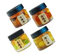 Lurrose 4 Pièces Miniature Dollhouse Drink Bottles Set Realistic Mini Food Drinks Decor for Pretend Play Kitchen Creative Dollhouse Accessories for Collectors and