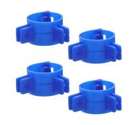 Lurrose 4 Pièces Pinces de Verrouillage de Table en Plastique Bleu pour Pieds Ronds de 45mm, Installation Rapide et Portable, Accessoires Stables pour Bureau et Espace de Travail