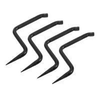 Lurrose 4 Pièces Piquets d'escalade Chasse à Visser, Acier Noir | Tige Auto Taraudeuse 8,7 Pouces, Moletage Antidérapant, pour Arbres et Bois Tendre, Usage Agricole