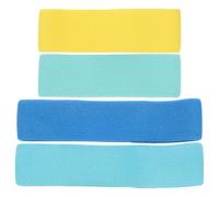 Lurrose 4 pièces Sangles Élastiques pour Boîte à Lunch Sangles de Fixation Colorées pour Contenants Bento Bandes Résistantes et Réutilisables Maintien Sécurisé pour Voyages et École