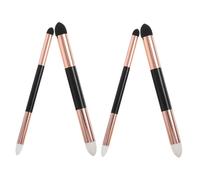 Lurrose 4 pièces Stylo Éponge à Double Tête Lavable et Réutilisable Brosse de Rubbing pour Artistes pour Highlights Ombres et Détails de Dessin Rose Grands Petits