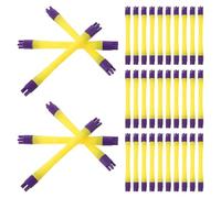 Lurrose 40 bigoudis pour permanente, rouleaux pour cheveux longs et courts, bâtonnets à friser en plastique, 7 mm avec partie centrale étroite de 5 mm, résistants au froid, 40 pièces,