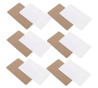 Lurrose 400 Pièces Cartes Vierges pour Aquarelle et Graffiti Papier Kraft et Blanc Format Pratique pour DIY Cartes Éducatives et Messages pour Maison École et Bureau