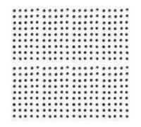 Lurrose 450 Yeux Mobiles Autocollants Yeux Mobiles Auto-adhésifs de 8 mm - Petits Autocollants en Plastique - Indispensables pour la création de poupées et Autres Loisirs créatifs