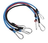 Lurrose 4pcs Sangles de Fixation pour Bagages de Camping Crochet, Élastique en Latex Caoutchouc, Libération Rapide, Empêchent la Chute des Marchandises en Déplacement Couleur Aléatoire