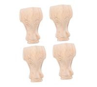 Lurrose 4pièces Meuble Sculpté Lot pour Table Bureau Chaise Meuble TV Commode Armoire Placard Support Robuste
