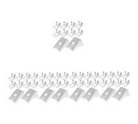 Lurrose 5 Ensembles Boucle De Classeur pour Tu Clips D'étagère D'armoire Étagères Lourdes Fendu Agrafe D'étagère Supports D'étagères en Métal Clips Métalliques Acier 10 Pièces * 5