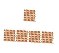 Lurrose 5 Ensembles Ongles Couvoirs des Pieds De Chaise Patins De Chaise pour Moquette Patins De Meubles Arrêts De Tiroir Plastique Light Brown 40 Pièces * 5