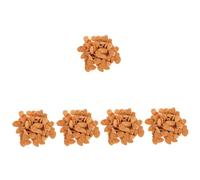 Lurrose 5 Ensembles Renne Miniature en Vrac Oreilles Décor d'oreille De Cerf Bandeau en Bois De Cerf Peau De Vache Léopard Velu Mâcheurs Jouets Ours Lapin Chocolate en Tissu 100 Pièces X 5