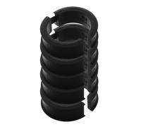 Lurrose 5 Pièces Entretoise en Silicone pour Guidon, Adaptateurs D'entretoise de Calage, Noir, Antidérapant, Compacte, Réduit la Pression des Mains, Soulage la Fatigue des Bras, pour VTT