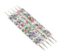 Lurrose 5 Pièces Lot De Instruments Pour Nail Art Outils De Dessin Pour Ongles Pratique Pour Manucure à Domicile Et Salon
