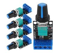Lurrose 5 Pièces Module de de Vitesse de Moteur Dc avec Régulateur de Vitesse Ajustable pour Applications Électriques pour Projets Diy et Expérimentations