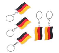 Lurrose 5 pièces Porte-clés Allemagne Lot de Caoutchouc Souple pour Clés Voiture Sac à Dos Décoration Accessoires