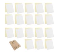 Lurrose 50 Ensembles Papier Autocopiant sans Carbone 2 Feuillets, Papier Blanc et Jaune, Duplication Instantanée, pour Reçus, Notes de Commande et Livres de Comptes