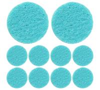 Lurrose 50 Pastilles de Coton Rondes 25 Mm Bleu Lac pour Coussinets à Huiles Essentielles, Recharges pour Diffuseur D’aromathérapie, Compatibles Pendentifs Parfum DIY, sans Parfum, Usage