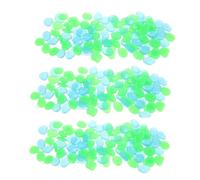 Lurrose 500 Pièces Luminous Pebble Stones Glow In The Dark Resin Rocks For Aquarium Garden Decoration Safe Non-toxic Fluorescent Glowing Gravel For Fish Tank Pathways