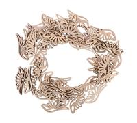 Lurrose 50pièces Ailes Ange Bois Brut Decoupées Formes et Etiquettes pour Projets de Bricolage Décorations de Noël Décoration de Maison de Campagne de Mariage à Suspendre