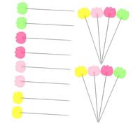 Lurrose 50pièces Épingles à Tête De Tulipe Colorées Épingles Droites pour Couture Et Artisanat Accessoires De Marquage pour Projets De Couture Et Décoration