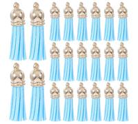 Lurrose 50pièces Pompons Porte-clés Breloques Pompon Colorées Pour Loisirs Créatifs Diy Bijoux Et Décoration