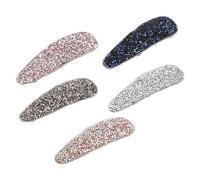 Lurrose 5pcs Barrettes pour Cheveux en Strass Élégantes et Légères, Accessoires Créatifs et Confortables pour Occasions Formelles et Fêtes D’anniversaire Couleur Couleur Aléatoire