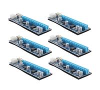 Lurrose 6 Ensembles Pci E à Riser Carte Graphique avec Connecteur Pin Extenseur de Mining Stable