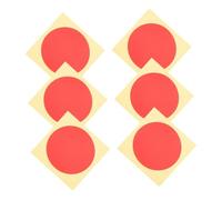 Lurrose 6 feuilles Autocollants Identification Manomètre Réfléchissants Rouge Résistants à Usure Étiquettes Autoadhésives Adaptées à Divers Indicateurs de Pression