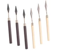 Lurrose 6 Pièces Bâtonnets de Mélange Acier Inoxydable pour Cosmétiques et Vernis à Ongles Spatule Multifonctionnelle pour Mélange de Pigments Masques pour Usage Personnel ou Professionnel