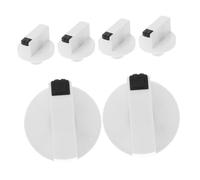 Lurrose 6 Pièces Boutons de Universels Blancs Lot pour Appareils à Gaz Réchauds et Chauffe Eaux Installation Facile et Durable