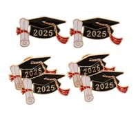Lurrose 6 Pièces Broches de Remise de Diplôme Épingles Forme de Chapeau de pour