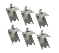 Lurrose 6 pièces Clips Étagères Réfrigérateur Inoxydable Supports Robustes pour Étagères Congélateur Pinces de Remplacement Durables et Faciles à Installer pour Frigo