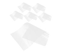 Lurrose 6 pièces Couvercles de Vent Pet Transparent Adhésif Auto Adhésif pour Systèmes Hvac Utilisation Intérieure et Extérieure Compatible avec Évents de Chauffage et Sèche Linge
