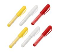 Lurrose 6 Pièces Craies de Marquage Tissu Style Stylo avec Capuchons Remplaçables pour Couture Broderie Matelassage et Bricolage Accessoires de Tailleur Pratiques