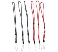 Lurrose 6 Pièces Lanière Réglable pour Téléphone et Clés Cordon de Cou Long et Fin Pratique pour Badges Identité Portable et Utilisation Multiple Design Camouflage Bleu et Rouge