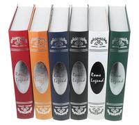 Lurrose 6 pièces Lot de Faux Décoratifs Vintage Antiques Maquettes pour Bibliothèque et Table Accessoires Chic pour Décoration Intérieure Couleur Aléatoire Couleur Aléatoire