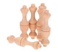 Lurrose 6 Pièces Mini Roman Pillars Massif Décoratifs pour Artisanat Non Peint pour Décoration de Cabinets et Ponts