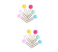 Lurrose 60pièces Clips Papier Kawaii Avec Peluche Marque-pages Et Clips De Mémo Mélangées