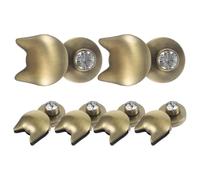 Lurrose 6pcs Fermoirs à Pression pour Paquet à Main en Alliage de Zinc Serrure de Chat Solide et Élégante Remplacement pour Paquet à Main Usage Personnel ou Professionnel