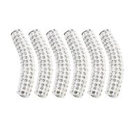 Lurrose 6pcs Ornements Brillants pour Lacets de Chaussures en Métal, Accessoires Pratiques et Faciles à Installer, Décoration Stylée pour Baskets et Chaussures