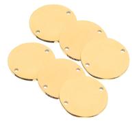 Lurrose 6pcs Pendentifs Ronds en Acier Inoxydable pour Estampage, Résistants la Rouille, pour Créations DIY et Médailles Gravées pour Animaux de Compagnie