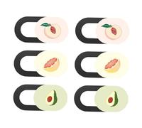 Lurrose 6pièces Cache Webcam Ultra-Mince Protection Vie Privée Glissière pour Ordinateurs Portables Tablettes Et Téléphones Accessoires Pc Portable Anti-espionnage