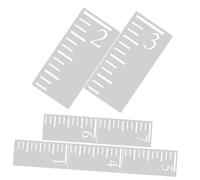 Lurrose 7pièces Toise Murale Plastique Gabarit De Mesure Pour Garçon Fille Toise Creuse Réutilisable Pochoir De Croissance Outil De Décoration Rustique